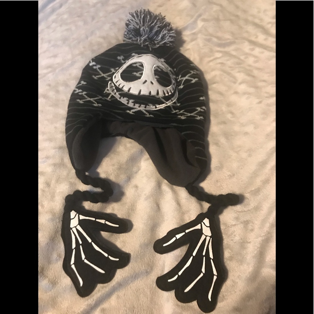 Brand new never worn jack the skeleton beanie